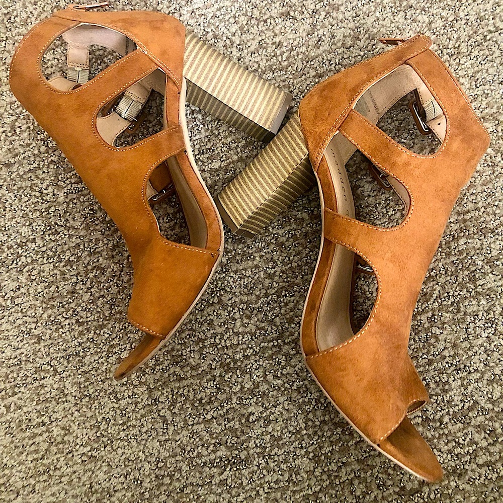 Super cute Madden Girl heels! I wore them to a winery- ONCE with a long skirt